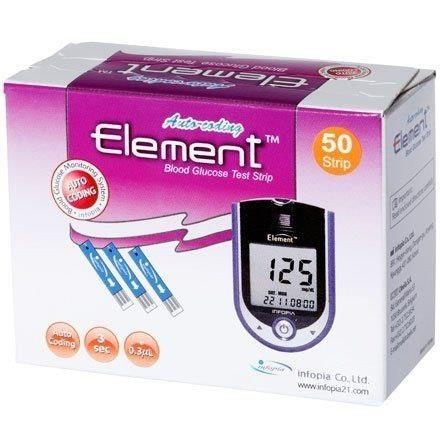 Тест-смужки Element для глюкометра, 50 штук (2х25)